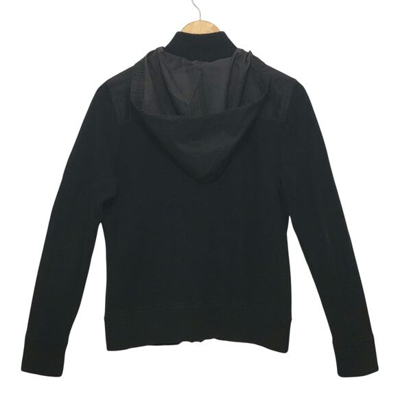 Ralph Lauren L-RL Active Hooded Zip Sweater Black Sporty Casual Fall Layer Large - Picture 7 of 10